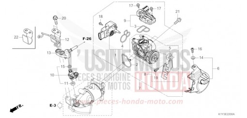 THROTTLE BODY/FUEL INJECTOR WW125AP de 2023